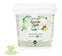 Nortembio Sales de Epsom con Fragancias 3 kg Sal de Magnesio Premium para Baño Relajante y Cuidado Muscular, Ideal para SPA en Casa + eBook de Regalo (Limón y Coco)