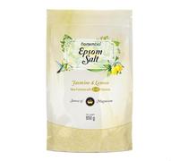 Nortembio Sales de Epsom con Fragancias 850 g Sal de Magnesio Premium para Baño Relajante y Cuidado Muscular, Ideal para SPA en Casa + eBook de Regalo (Jazmín y Limón)