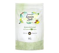 Nortembio Sales de Epsom con Fragancias 850 g Sal de Magnesio Premium para Baño Relajante y Cuidado Muscular, Ideal para SPA en Casa + eBook de Regalo (Limón y Coco)