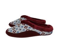 NORTEÑAS 35-192 Zapatillas de Andar por casa Mujer con diseño de Cuadros, cómodas y cálidas, Fabricadas en España Mujer Zapatillas CASA Burdeos 37