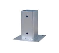 Nortene | Anclaje Para Poste Cuadrado De Madera 9x9 Cm | Soporte Metálico Galvanizado Para Fijación Al Suelo