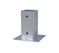 Nortene | Anclaje Para Poste Cuadrado De Madera 9x9 Cm | Soporte Metálico Galvanizado Para Fijación Al Suelo