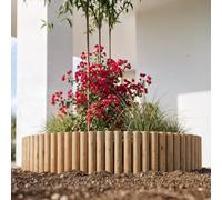 Nortene | Bordo de Madera Talos Roll 20x250 cm 7Ø cm | Delimitación de Jardín | Rollo Adaptable para Césped, Caminos y Parterres | Fácil Instalación
