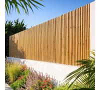 Nortene | Cañizo Entero Barnizado Bambooflex 1.5x3 M | Bambú Natural con Alambre Galvanizado | Ocultación Y Decoración para Jardín Y Terraza