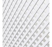 Nortene Celosía Fija Pvc Blanca 18 mm Decorativa 0,8X1,15 M | Ideal Para La Decoración De Exteriores, Color Blanco, Fácil Instalación En Terraza, Balcón Y Jardín, Resistente Y Duradero