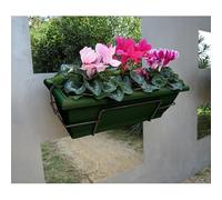 Nortene Jardinera balconera con Soporte Floria 62S Super Resistente. (Verde)