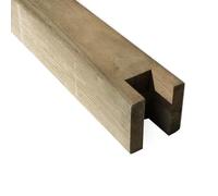 Nortene - Poste De Madera para Montaje De Pérgola | Postes Cuadrados Marrones para Vallas (12x12x270 Cm)