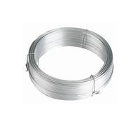 Nortene | Rollo De Alambre Galvanizado 100 M | Alambre De 2.4 Mm | Resistente Y Duradero para Uso En Jardín, Huerto Y Construcción