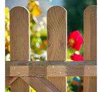 Nortene | Valla Clásica Madera 0.80 X 2.10 M | Cerramientos | Tratamiento Anti-UV | Natural | Madera De Pino