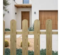 Nortene | Valla Clásica Madera Allegra 0,80x1.80 M | Cerramientos | Tratamiento Anti-UV | Natural | Madera De Pino