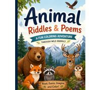 North America Animals Coloring Book (Global Wildlife Adventure: Coloring & Riddles for Kids)