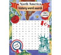 North America history word search: North America history activity book | Brain games for adults, teens and seniors | Learning through puzzles | USA history puzzles