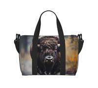 North American Bison - Bolsa de viaje impermeable para gimnasio, deportes, vacaciones