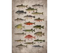 North American Fishing Undated Planner Weekly and Monthly: Minimalist Calendar Organizers, goal, to do list