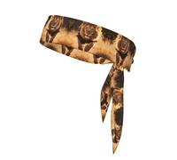 North American Lion - Diadema de tenis para correr, adiustable, perfecta para fitness, baloncesto y correr.