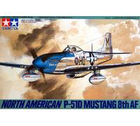 North American P-51d MUSTANG 8th Af 1:48 Plástico Modelo Kit Tamiya