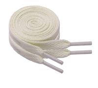 North Bund 2 pares de cordones planos para zapatillas de deporte 8mm Cordones planos de recambio para zapatillas de deporte Beige 110cm