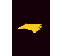 NORTH CAROLINA BLACK AND GOLD - Premium Lined Journal | 6" x 9" | Soft Cover | 120+ Pages: A High-Quality Writing Notebook - Ideal for School, Work, or Thoughtful Gifts