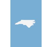 NORTH CAROLINA BLUE AND WHITE- Premium Lined Journal | 6" x 9" | Soft Cover | 120+ Pages: A High-Quality Writing Notebook - Ideal for School, Work, or Thoughtful Gifts