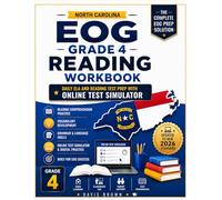 North Carolina EOG Grade 4 Reading Workbook: Daily ELA and Reading Test Prep with Online Test Simulator, Reading Comprehension Practice, Vocabulary Skills, and End-of-Grade Exam Preparation