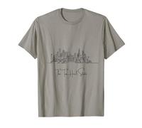 North Carolina Home Black Skyline Travel Art Souvenir Camiseta