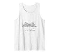 North Carolina Home Black Skyline Travel Art Souvenir Camiseta sin Mangas