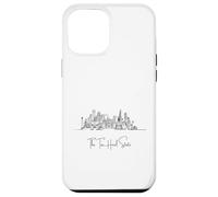 North Carolina Home Black Skyline Travel Art Souvenir Carcasa para iPhone 12 Pro Max
