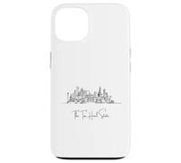 North Carolina Home Black Skyline Travel Art Souvenir Carcasa para iPhone 13