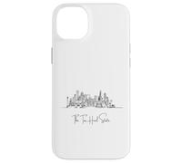 North Carolina Home Black Skyline Travel Art Souvenir Carcasa para iPhone 14 Plus