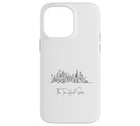 North Carolina Home Black Skyline Travel Art Souvenir Carcasa para iPhone 14 Pro Max