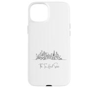 North Carolina Home Black Skyline Travel Art Souvenir Carcasa para iPhone 15 Plus