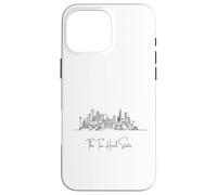 North Carolina Home Black Skyline Travel Art Souvenir Carcasa para iPhone 16 Pro Max