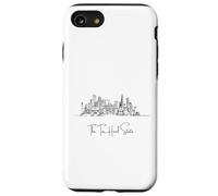 North Carolina Home Black Skyline Travel Art Souvenir Carcasa para iPhone SE (2020) / 7 / 8