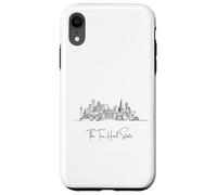 North Carolina Home Black Skyline Travel Art Souvenir Carcasa para iPhone XR