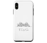 North Carolina Home Black Skyline Travel Art Souvenir Carcasa para iPhone XS Max