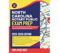 North Carolina Notary Public Exam Prep 2025-2026: Fast-Track Study Guide with 500+ Questions, 5 Practice Test & 30-Day Success Plan