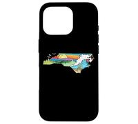 North Carolina Outdoors Retro Nature Lover Graphic Carcasa para iPhone 16 Pro