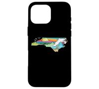 North Carolina Outdoors Retro Nature Lover Graphic Carcasa para iPhone 16 Pro MAX