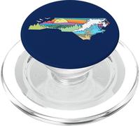 North Carolina Outdoors Retro Nature Lover Graphic PopSockets PopGrip para MagSafe
