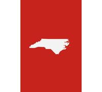 NORTH CAROLINA RED AND WHITE - Premium Lined Journal | 6" x 9" | Soft Cover | 120+ Pages: A High-Quality Writing Notebook - Ideal for School, Work, or Thoughtful Gifts