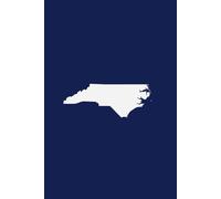 NORTH CAROLINA ROYAL BLUE AND WHITE - Premium Lined Journal | 6" x 9" | Soft Cover | 120+ Pages: A High-Quality Writing Notebook - Ideal for School, Work, or Thoughtful Gifts