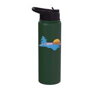 North Carolina Smoky Mountains Vintage Blue Ridge Stainless Steel Insulated Water Bottle