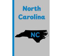 North Carolina State Journal: diary, notebook, travel log, notepad, 6x9" inch, 110 pages, college ruled.