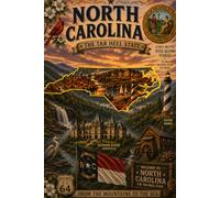 North Carolina The Tar Hell State: Vintage North Carolina Travel Journal For Writing, Notes, Journaling & Vacation Memories | Retro Tar Heel State ... Travelers, Asheville & Outer Banks Fans