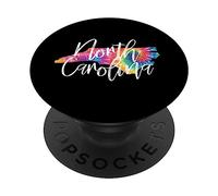 North Carolina Tie Dye PopSockets PopGrip Adhesivo