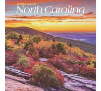 North Carolina Wild & Scenic 2025 12 X 24 Inch Monthly Square Wall Calendar Plastic-Free