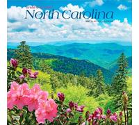 North Carolina Wild & Scenic 2027 12 X 24 Inch (Hanging) Monthly Square Wall Calendar Plastic-Free