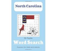 North Carolina Word Search Puzzle Book: Word Search with Easy to Read Print about North Carolina Facts, History, and More | 6 x 9 inches, 110 pages, | ... Gifts for Vacations, Holidays and Free Time