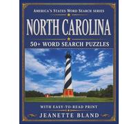 North Carolina Word Search Puzzles: 50+ Word Search Puzzles with Easy-to-Read Print | 8 x 10 Inches, 110 pages | Great for Gifts, Vacations, Classrooms, and Free Time