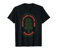 North Cascades National Park Washington Minimal Tree Icono Camiseta